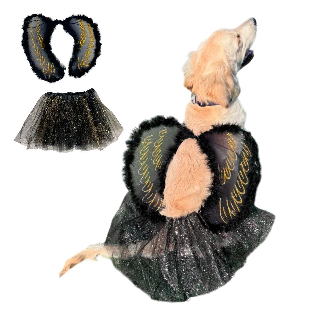 Miniatura 6 de Disfraz Mascota Angel Negro OF-1487PET